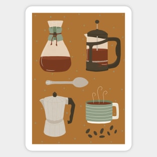 Coffee Utensils Sticker